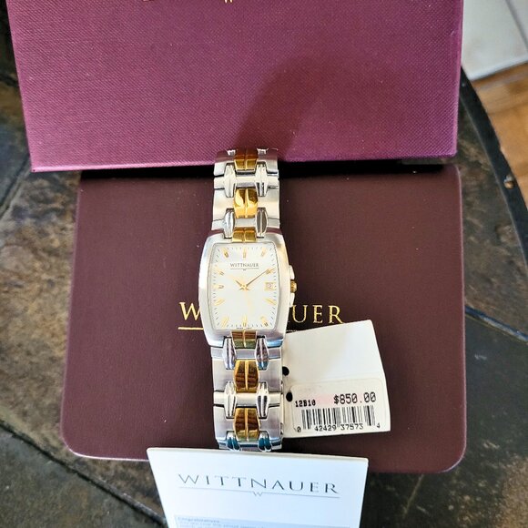 Wittnauer Unisex 12B10 Astor Swiss 2-Tone Dress Watch - Picture 4 of 7